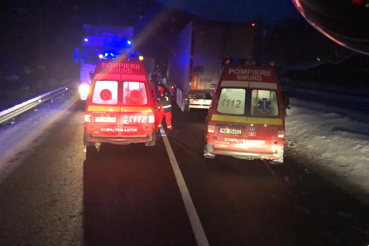 FOTO Accident rutier cu două victime, în această dimineață