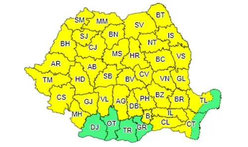 Zi de miercuri cu ploi în aproape toată țara