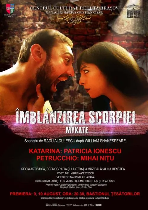 "Îmblânzirea scorpiei", diseară, la Bastionul Țesătorilor