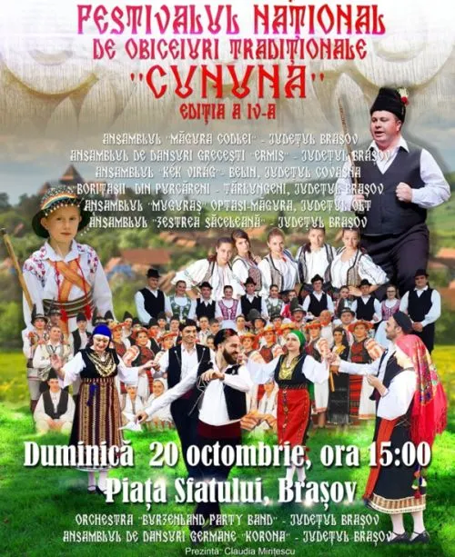 Festival național de obiceiuri tradiționale, ACUM, la Brașov