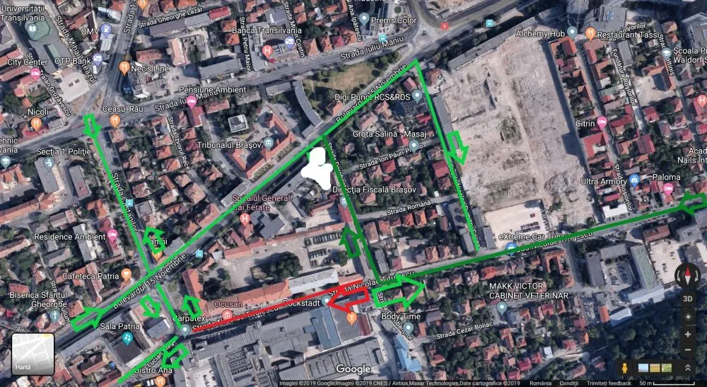 Circulație restricționată pe mai multe străzi din municipiul Brașov