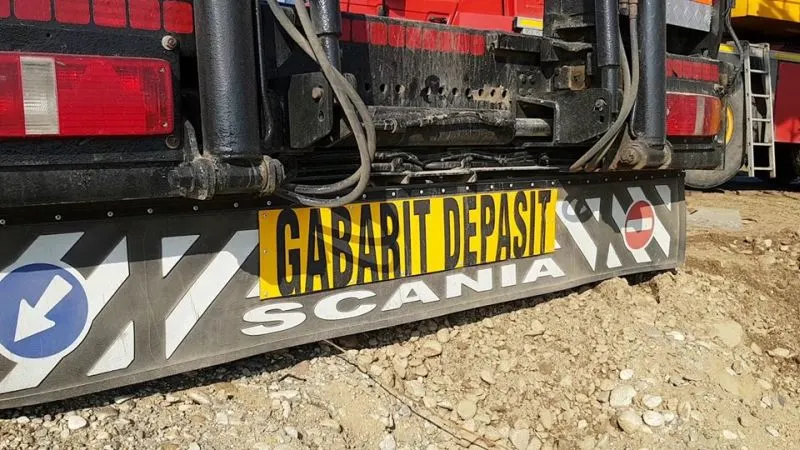 Transport agabaritic, la Brașov