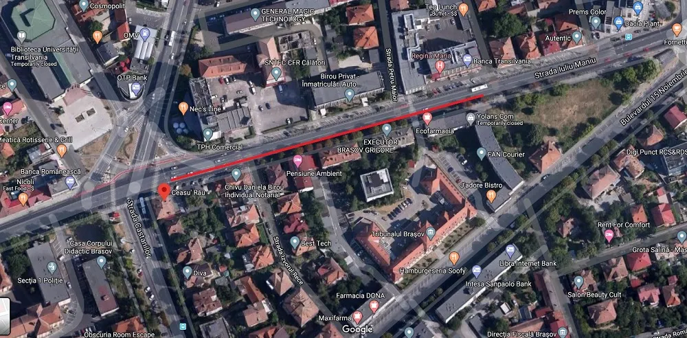 Trafic blocat parţial, de astăzi, pe bulevardul Iuliu Maniu