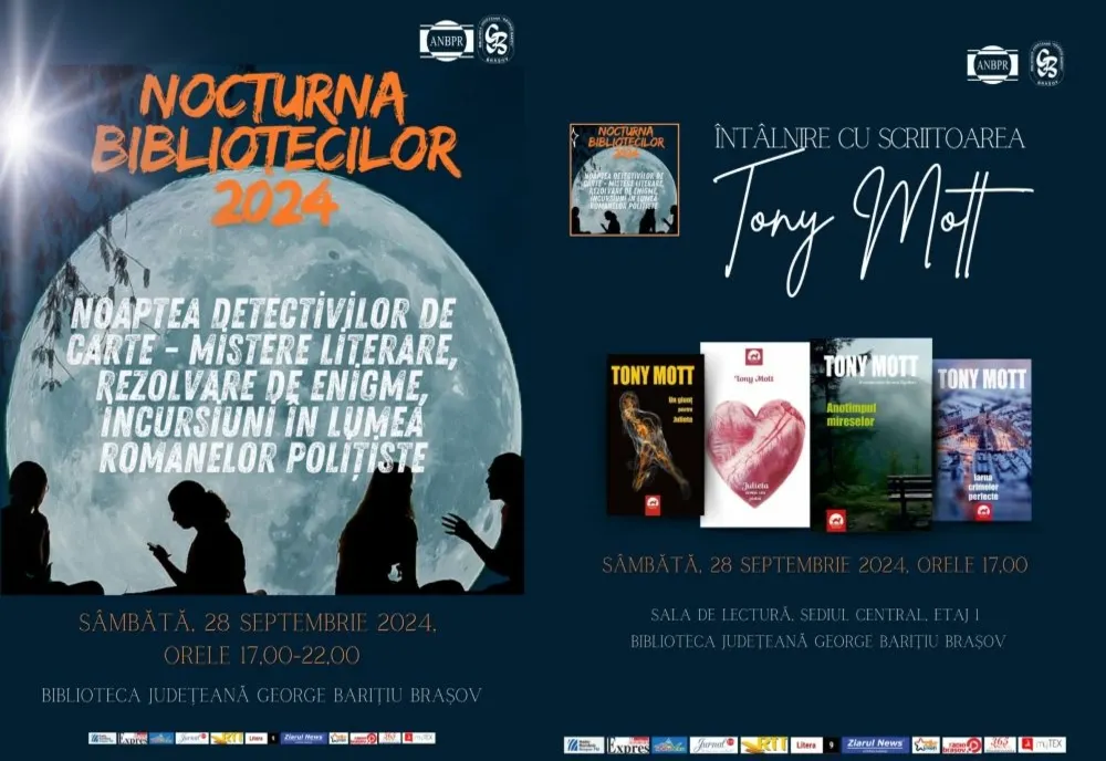 NOCTURNA BIBLIOTECILOR, LA FINALUL SĂPTĂMÂNII, LA BIBLIOTECA JUDEȚEANĂ BRAȘOV
