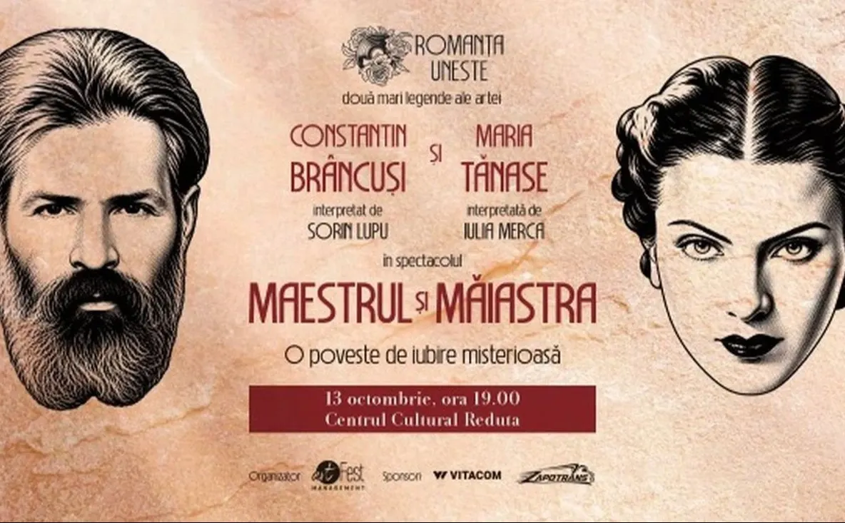 Constantin Brâncuși și Maria Tănase, povestea de iubire care a devenit spectacol. „Maestrul și Măiastra”, la Centrul Cultural Reduta
