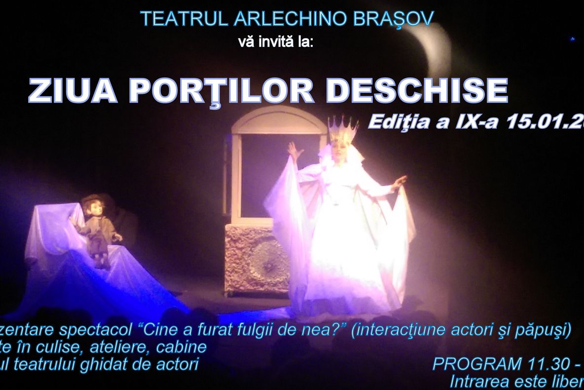 Părinți, astăzi vă puteți duce copiii, GRATUIT, la Teatrul Arlechino din Brașov