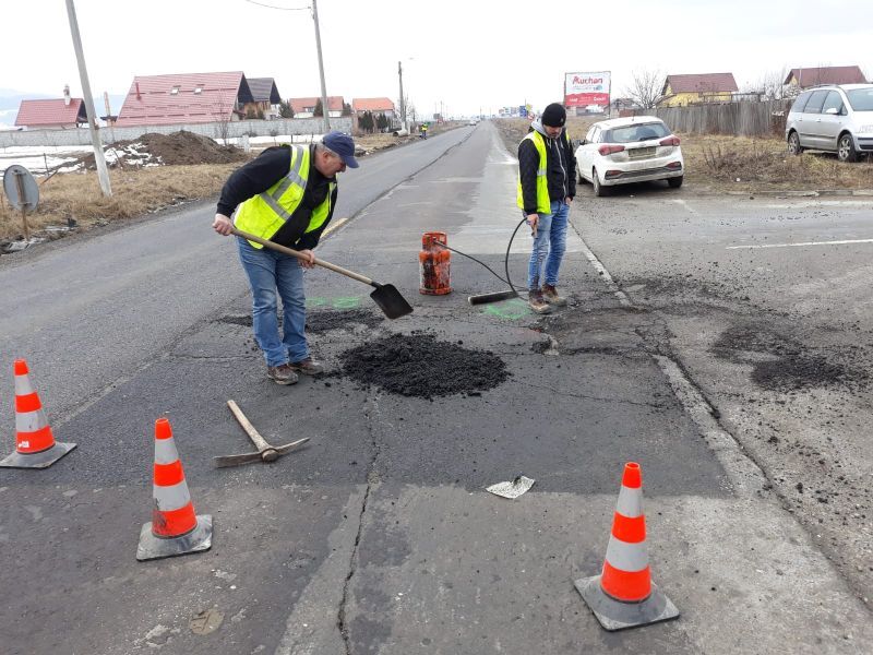 FOTO Lucrări provizorii, din nou, pe DN 73