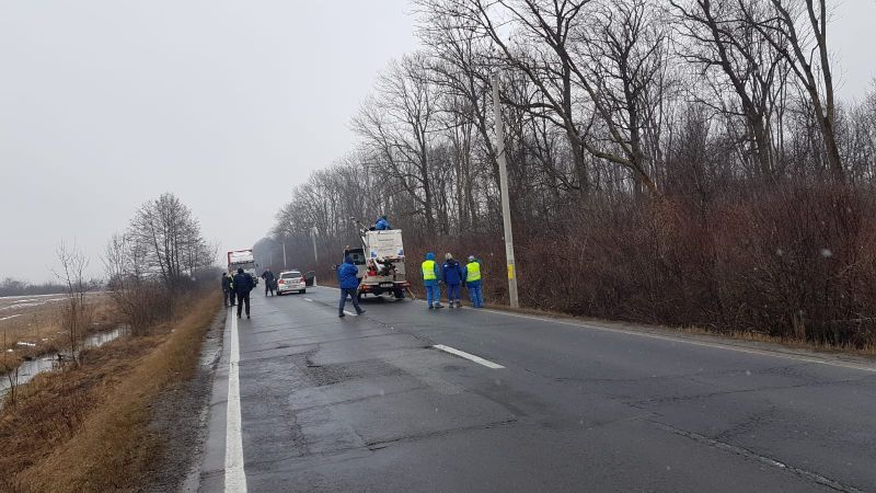FOTO Circulație îngreunată, pe DN 11