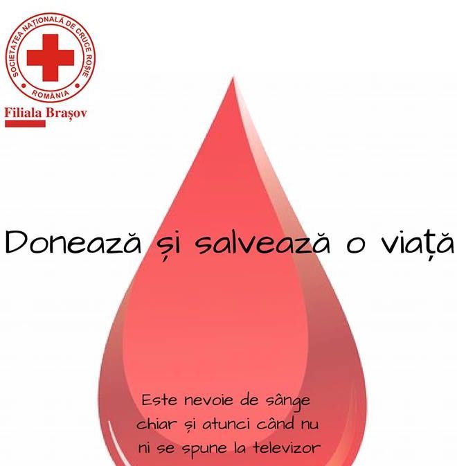 Campanie de donare de sânge, ACUM, la Brașov