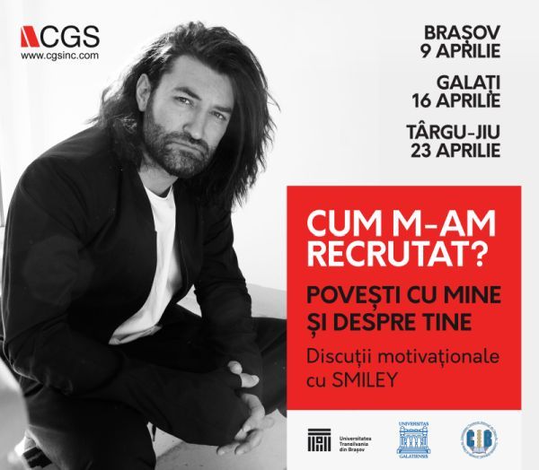 Celebrul Smiley ajunge la Aula Universității Transilvania