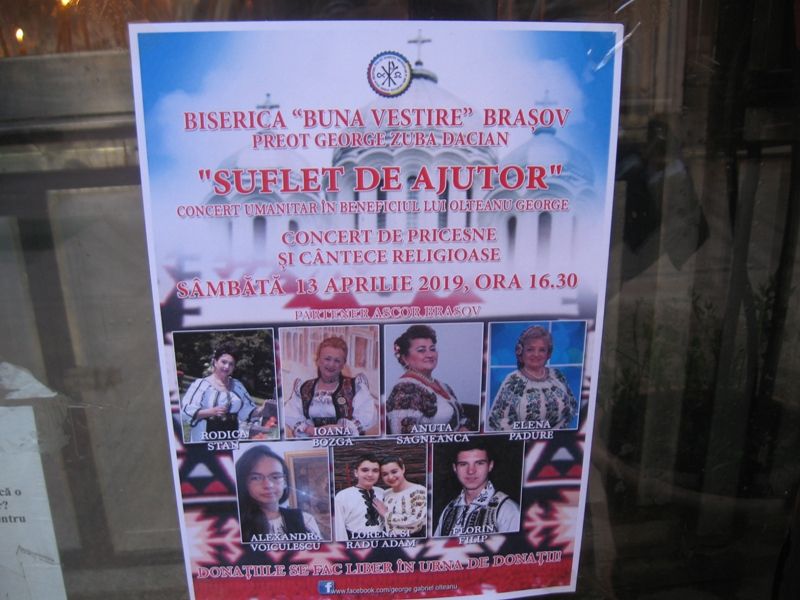 Eveniment UMANITAR, astăzi, la Biserica Buna Vestire!