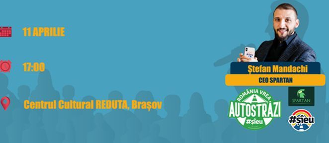 Inițiatorul acțiunii "România vrea autostrăzi", astăzi, la Brașov