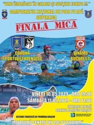 Finala mică a Campionatului Național de polo pe apă, astăzi și mâine, la Brașov