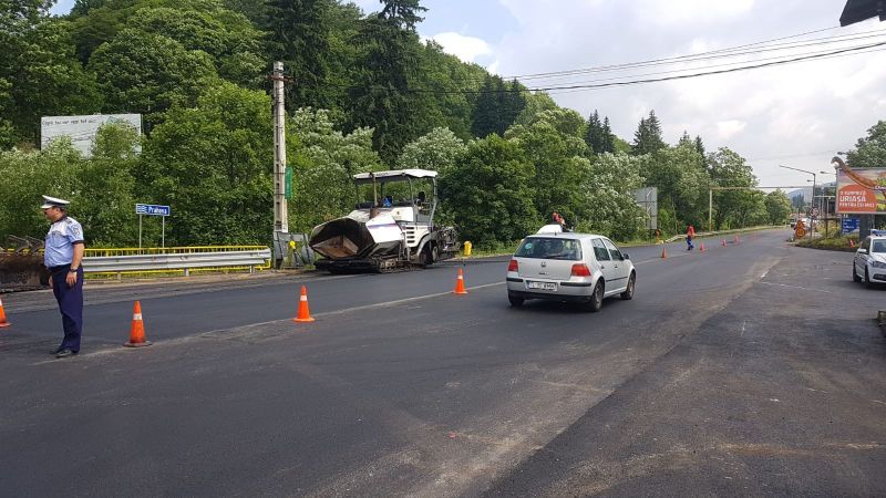 A fost asfaltată porțiunea din DN 1 situată între Predeal și Timișul de Jos