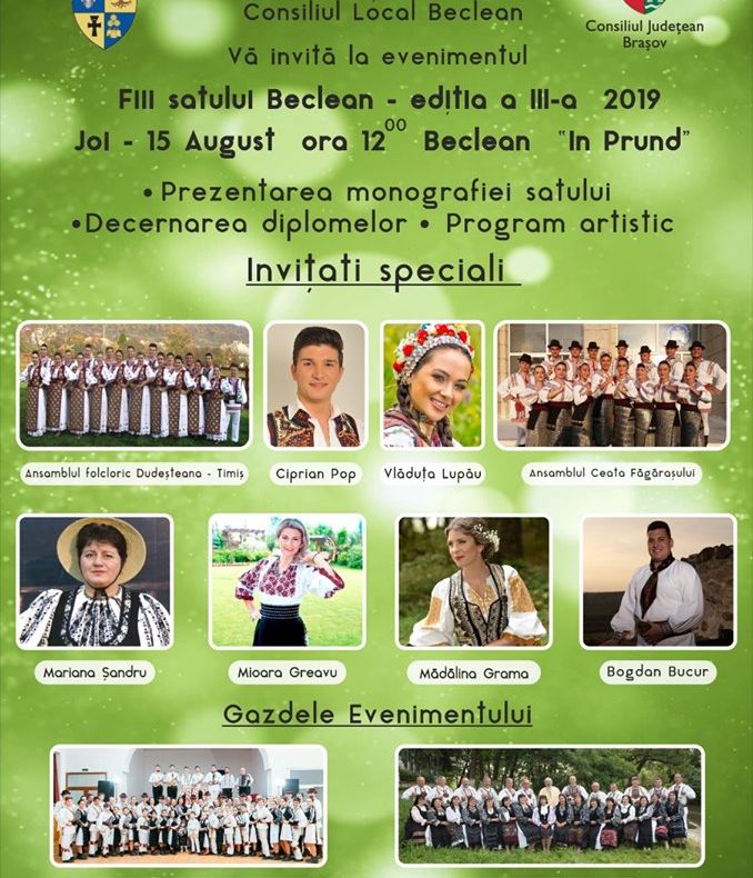 "Fiii satului" - sărbătoare la Beclean