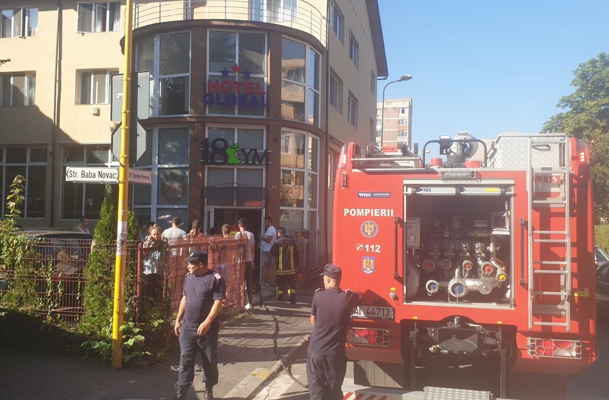 Incendiu la o sală de fitness din Braşov