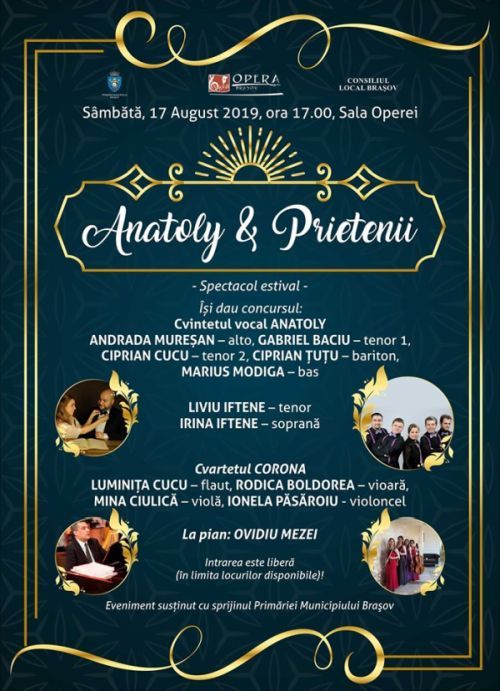 Concert estival, în această seară, la Brașov