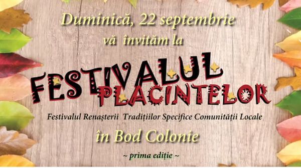 Festivalul plăcintelor, astăzi, la Bod