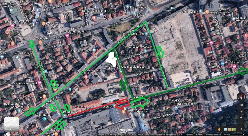 Circulație restricționată pe mai multe străzi din municipiul Brașov