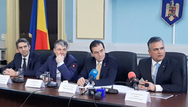 VIDEO Ludovic Orban, premierul României: "Proiectele importante ale Brașovului vor fi susținute de Guvern"