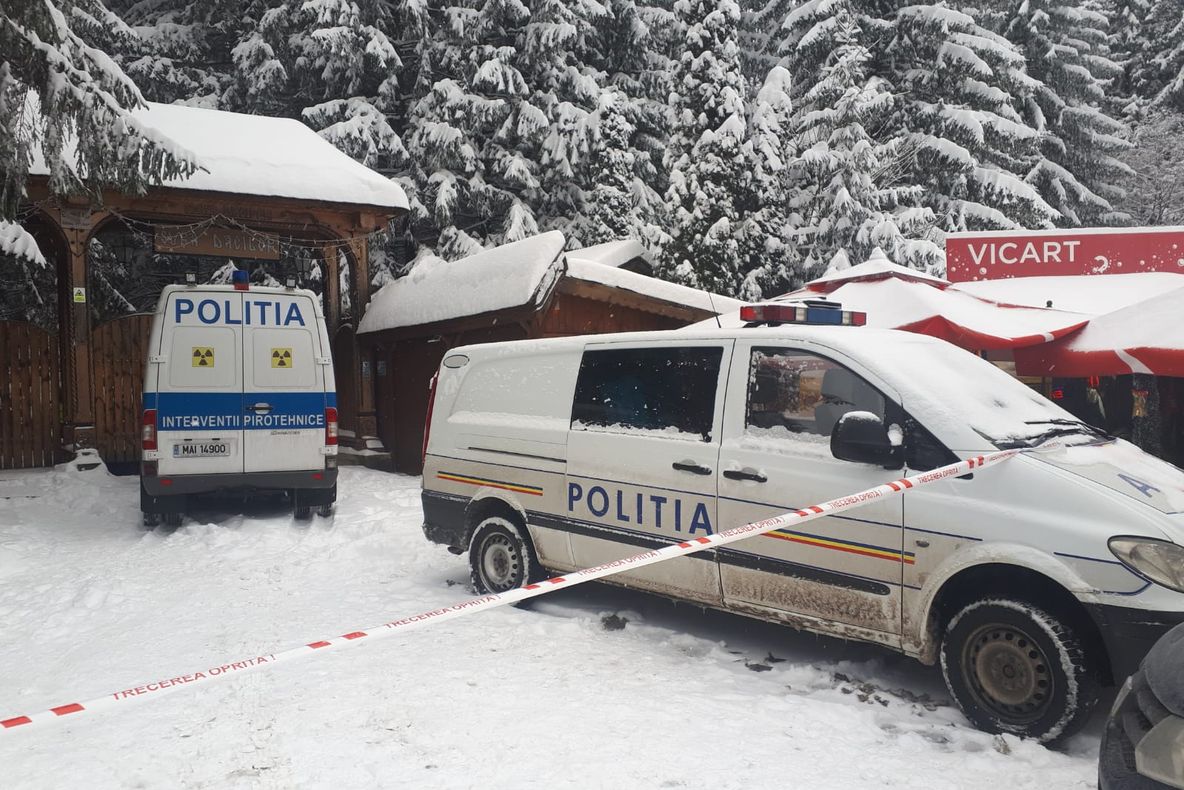 EXPLOZIE, la un bancomat din Poiana Brașov (VIDEO)