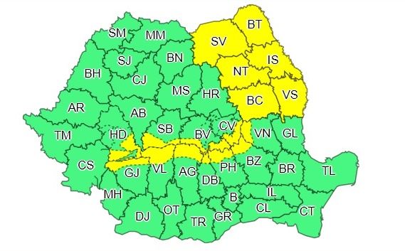 COD GALBEN de ninsori, la Brașov