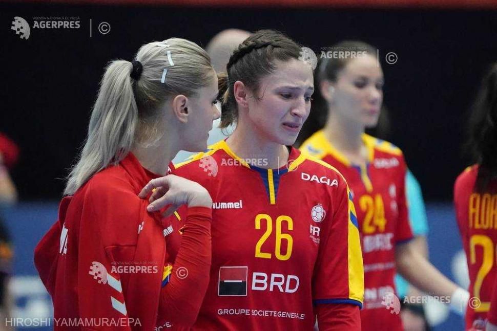 Handbal: România, înfrângere la limită cu Muntenegru
