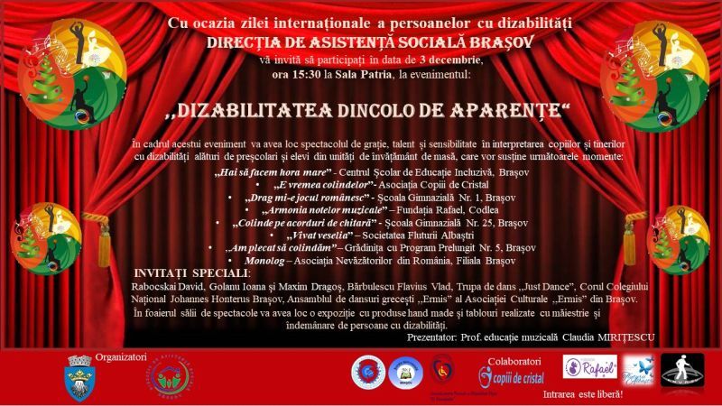 Spectacol oferit de persoanele cu dizabilități din Brașov