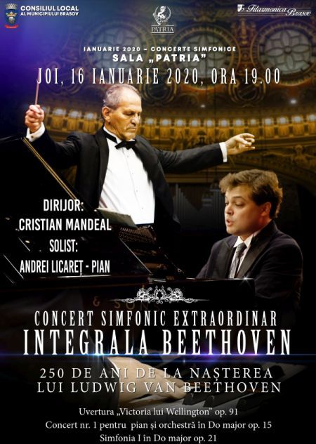 Concert Beethoven, diseară, la Sala Patria