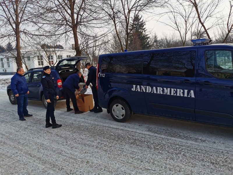 FOTO Lebădă salvată de jandarmi