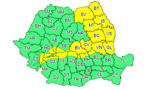 Avertizarea meteo de vânt puternic se prelungește!