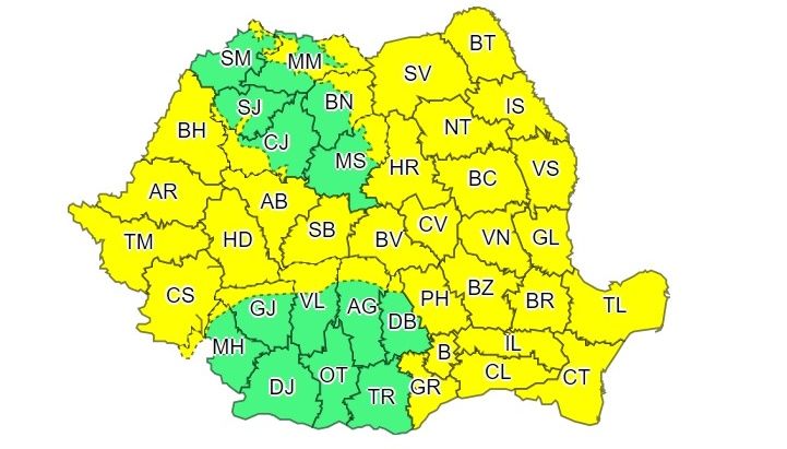 Avertizare meteo! Vânt puternic și ninsoare viscolită!