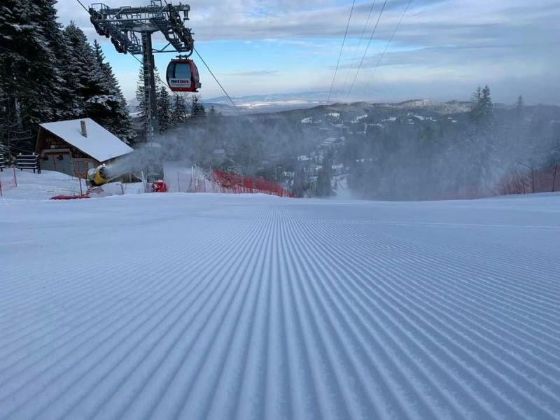 Acces restricţionat pe o pârtie din Poiana Braşov