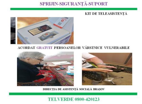 Serviciu special pentru siguranța bătrânilor Brașovului