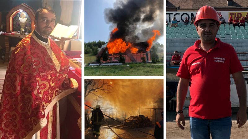 Preotul pompier voluntar din Râșnov: "Am simțit mereu ajutorul lui Dumnezeu"
