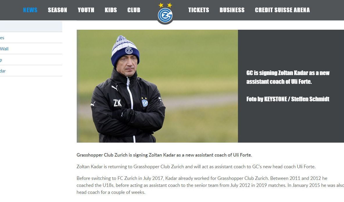 Un fost "stegar" a fost numit antrenor principal la echipa cu cele mai multe trofee din Elveția