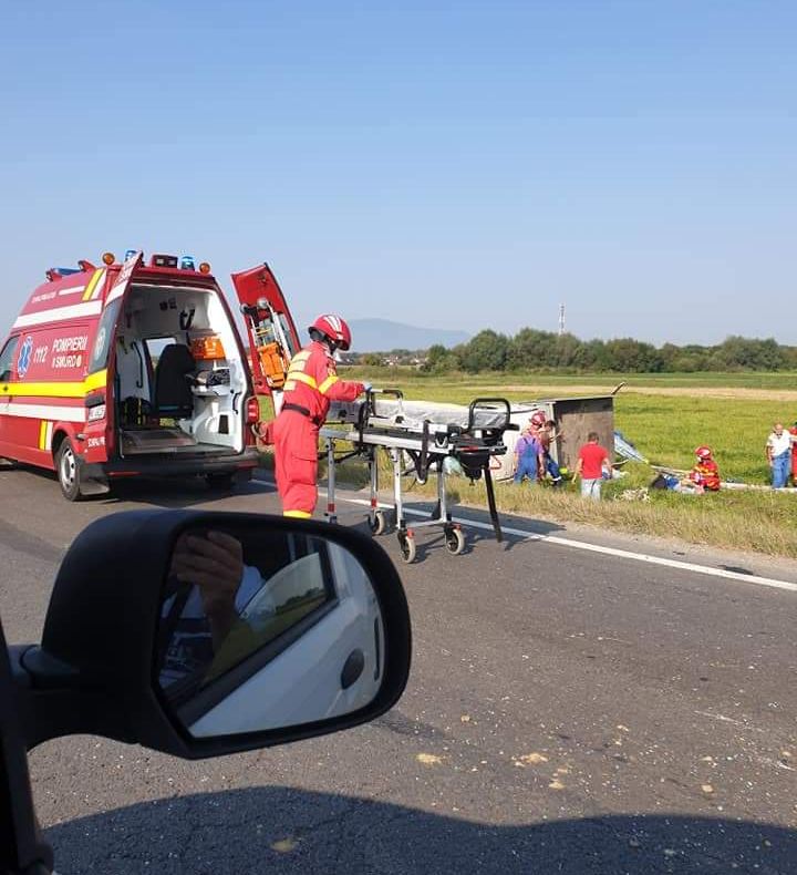 Accident cu 3 victime, pe Ocolitoarea Braşovului!