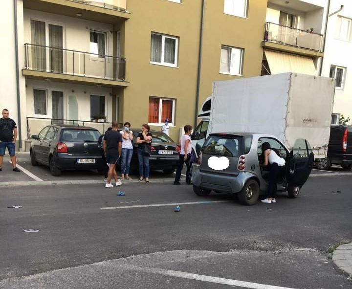 Copil lovit de autoturism, în municipiul Brașov