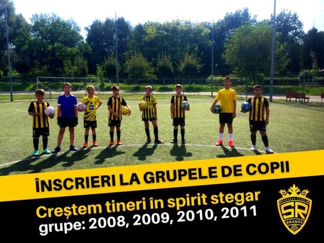 SR Brașov anunță că face înscrieri la grupele de copii