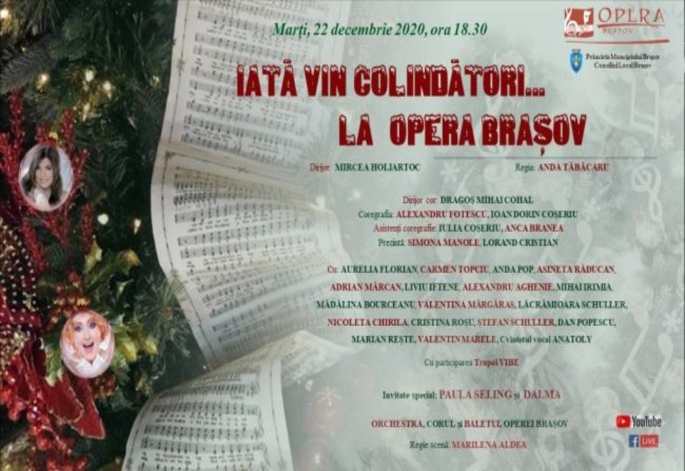 Concert de Crăciun, la Opera Brașov