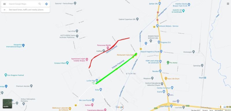 Stradă din Brașov, închisă circulației de luni!