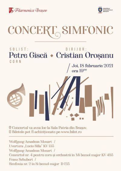 Filarmonica Brașov vă invită la concert, în această seară, la Sala Patria