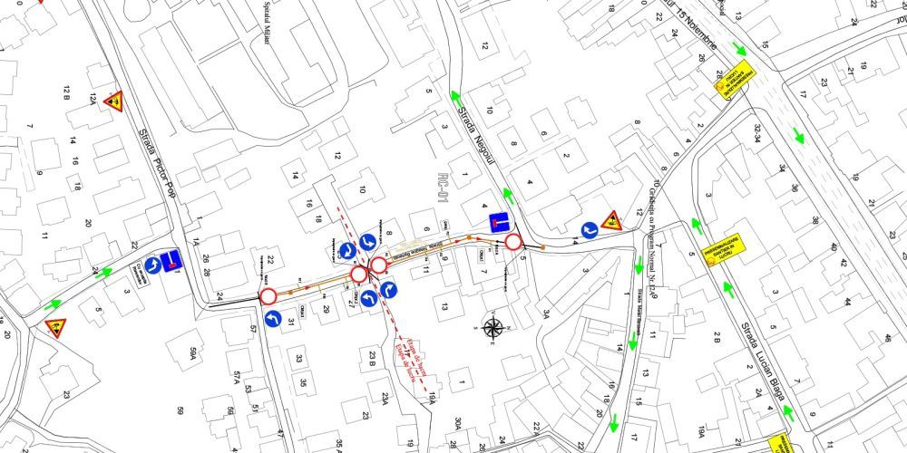 Traficul auto va fi blocat, trei săptămâni, pe o stradă din Brașov