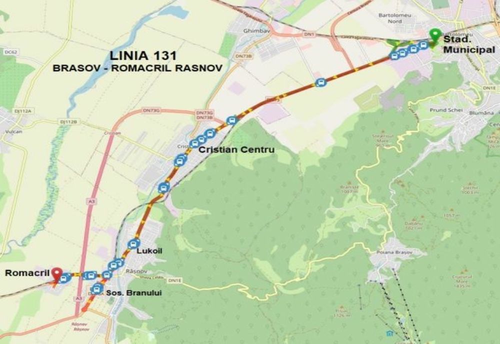 O nouă linie de transport în comun în județul Brașov