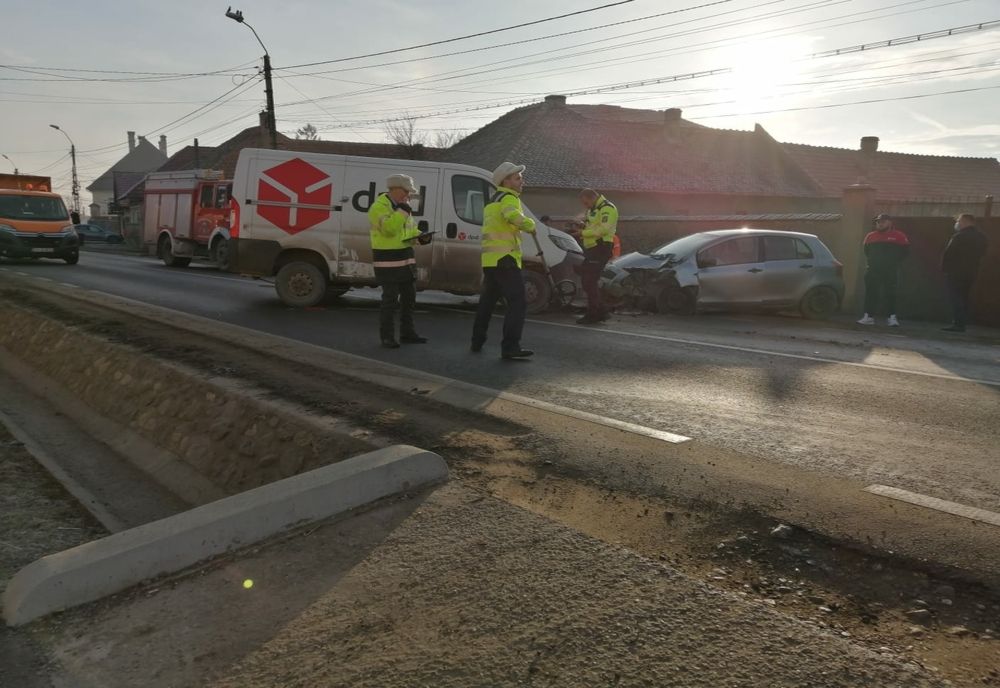 Trafic complet blocat la intrarea în Prejmer!