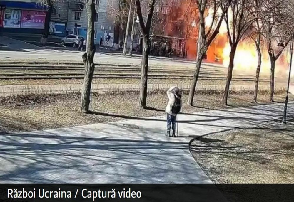 Kievul, sub un fum gros, încă de la primele ore ale dimineții!