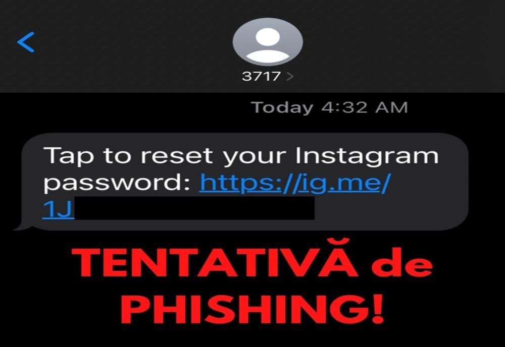 ATENȚIE! Tentativă de PHISHING!