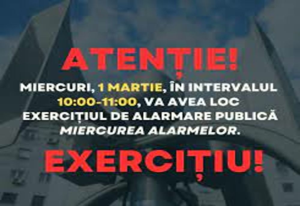 Alarmele vor suna din nou în toată țara. Exerciţiu naţional de alarmare publică