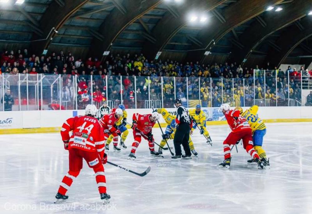 HOCHEI: ACSH Gheorgheni o conduce cu 3-2 pe Corona Brașov, în semifinala din Erste Liga