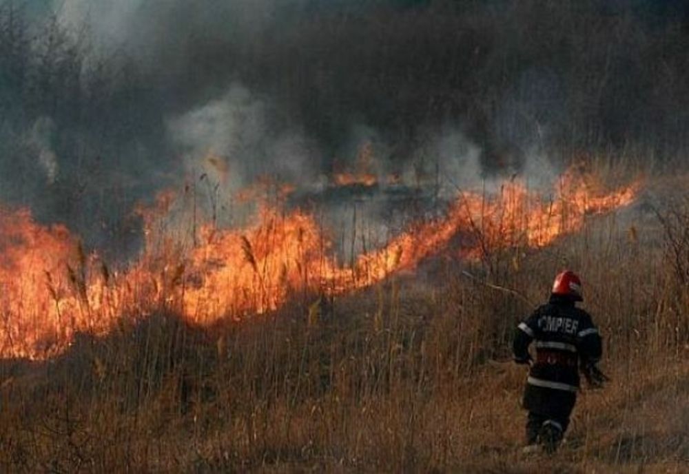 TRIPLARE A NUMĂRULUI DE CAZURI DE INCENDII DE VEGETAŢIE ÎN ROMÂNIA, ÎN LUNA IUNIE